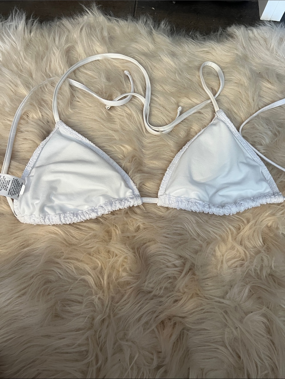 Mossimo White Eyelet Triangle Bikini Top - Women - Picture 2 of 3